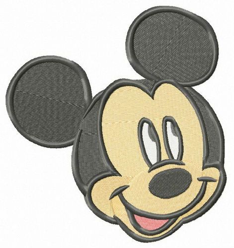 Happy Mickey Mouse machine embroidery design