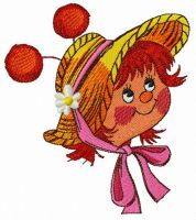 Cute snail embroidery design