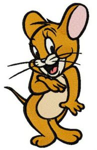 Mousekin Jerry embroidery design