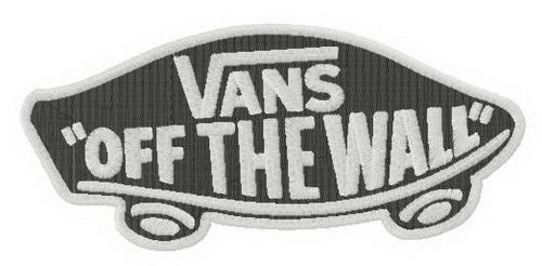 Vans logo machine embroidery design