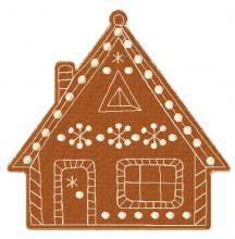 Gingerbread house 6 embroidery design