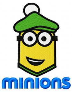 Golfing Minion 3 embroidery design