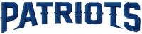 New England Patriots wordmark logo embroidery design