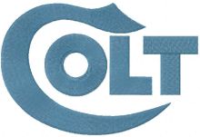 Colt logo embroidery design