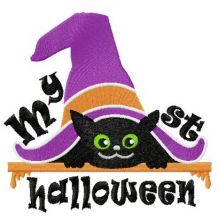 My st Halloween embroidery design