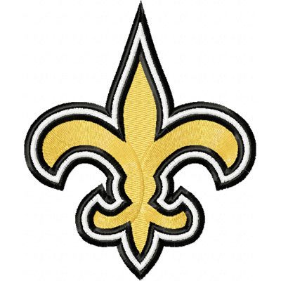 New Orleans Saints machine embroidery design