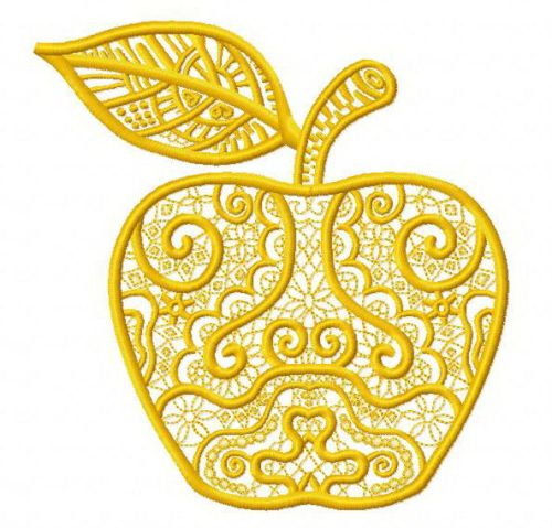 Apple 2 machine embroidery design