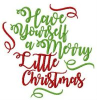 Little Christmas embroidery design