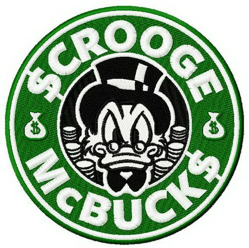 $crooge McBuck$ machine embroidery design