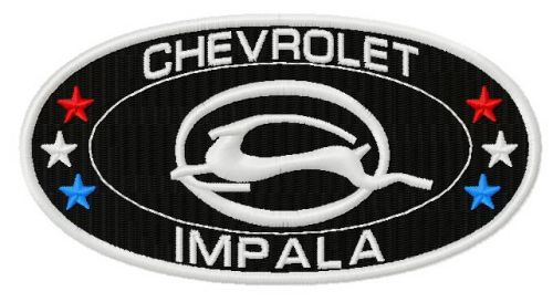 Impala logo 3 machine embroidery design