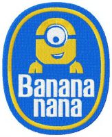 Banana nana embroidery design