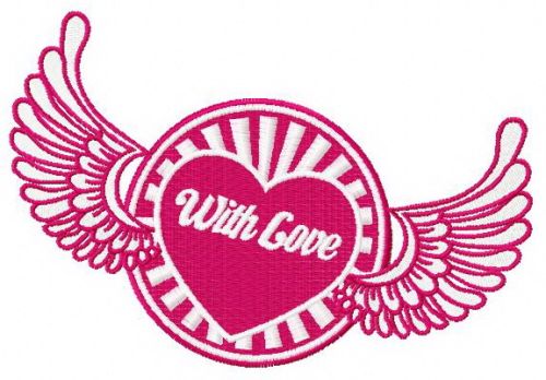 With love 3 machine embroidery design