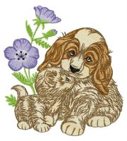 Let's play together embroidery design
