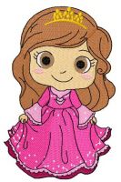 Like a princess embroidery design
