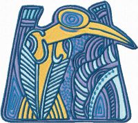 Lonely Bird embroidery design