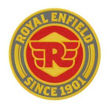 Royal Enfield logo embroidery design