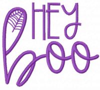 Hey boo free embroidery design