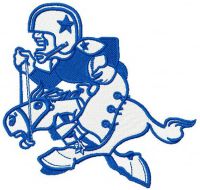 Dallas Cowboys logo 2 embroidery design