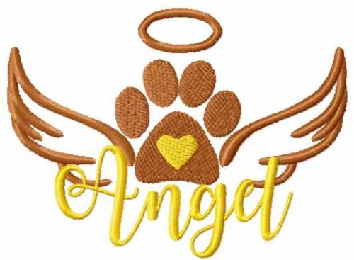 My loving angel dog free embroidery design
