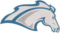 Alabama-Huntsville Chargers horse logo embroidery design