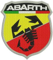 Abarth logo embroidery design