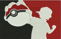 My pokeball embroidery design