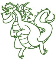 Elliott the Dragon 2 embroidery design
