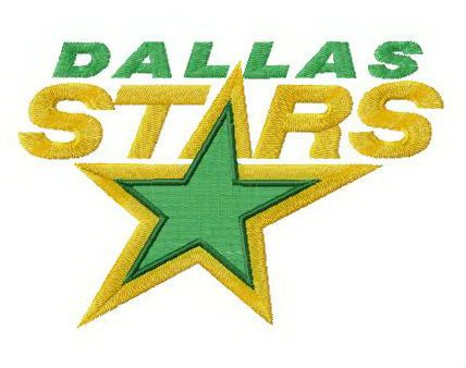 Dallas Stars alternative logo machine embroidery design