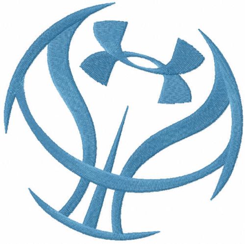 Under Armour basketball logo embroidery design