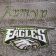 Philadelphia Eagles logo design on towel embroidered