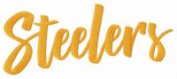 Steelers wordmark logo embroidery design