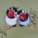Two loving birds embroidery design