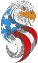 American Eagle 3 embroidery design