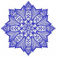 Fish-tailed decoration 2 embroidery design