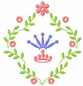Heraldy decoration free embroidery design
