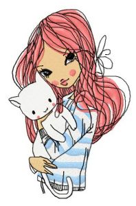 Lovely pet 2 embroidery design