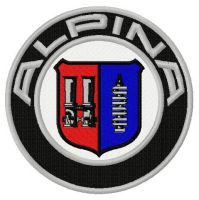 Alpina logo embroidery design