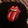Rolling Stones logo design on embroidered black cap