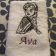 Anna sketch design on embroidered towel