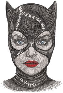 Catwoman Michelle Pfeiffer embroidery design