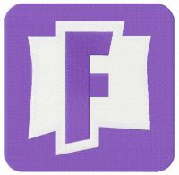 Fortnite alternative logo embroidery design