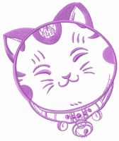 Cute Maneki Neko 4 embroidery design