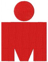Ironman Triathlon logo embroidery design