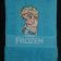 Blue embroidered towel with Elsa
