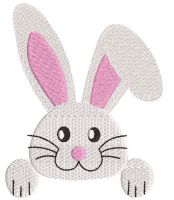 Sweet easter bunny free embroidery design