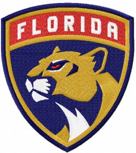 Florida Panthers logo embroidery design