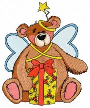 Teddy bear fairy 7 embroidery design