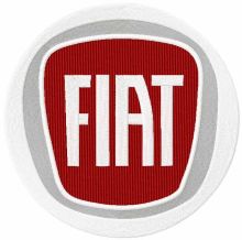 Fiat logo embroidery design