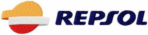 Repsol logo embroidery design 2