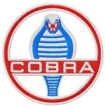 AC Cobra logo embroidery design